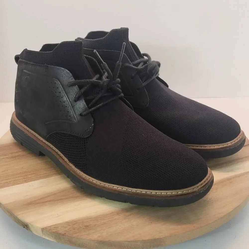 Mark Nason Los Angeles Men's Size 8 US 68979 Black Lace Up Ankle Boots